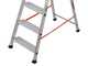 Gierre Stabila AL710DS - 4 pelda&ntilde;os, 1,47 m - Escalera de aluminio con caballete
