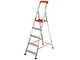 Gierre Stabila AL720DS - 5 pelda&ntilde;os, 1,71 m - Escalera de aluminio con caballete