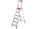 Gierre Stabila AL730DS - 6 pelda&ntilde;os, 1,96 m - Escalera de aluminio con caballete