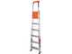Gierre Stabila AL730DS - 6 pelda&ntilde;os, 1,96 m - Escalera de aluminio con caballete