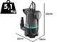 Gardena 20000 BASIC - Bomba sumergible para agua sucia - Flotador integrado