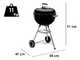 Weber Classic Kettle 47 cm - Barbacoa de carb&oacute;n