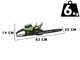 Greenworks GD60CS40K4 - Electrosierra de bater&iacute;a 60V 4Ah - Espada de 40cm