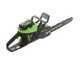 Greenworks GD60CS40K4 - Electrosierra de bater&iacute;a 60V 4Ah - Espada de 40cm