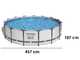 Bestway Steel Pro Max 56488 - &Oslash;457x107 cm - Piscina redonda