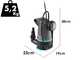 Gardena 20000 BASIC - Bomba sumergible el&eacute;ctrica 2 en 1 para agua limpia y sucia - Flotador integrado