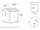 Keter Newton plus 757/775 - Caseta de jard&iacute;n - Con ventanas - 230x223.8x246 cm