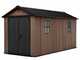 Keter Newton plus 7515/1575 - Caseta de jard&iacute;n - Con puerta de doble hoja y ventanas - 230x476x246 cm
