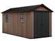 Keter Newton plus 7515/1575 - Caseta de jard&iacute;n - Con puerta de doble hoja y ventanas - 230x476x246 cm