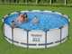 Bestway Steel Pro Max 56950 - &Oslash;427x107 cm - Piscina redonda para 7-8 personas