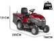 Castelgarden XHT 240 4WD - Tractor cortac&eacute;sped con recogedor - cambio hidrost&aacute;tico