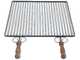 Cruccolini - Parrilla de hierro - Mangos de madera antiquemaduras