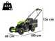 Greenworks GD48LM46SPIIK4 - Cortac&eacute;sped autopropulsado de bater&iacute;a - 48V/4Ah - Corte 46 cm