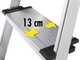 Hailo ProfiStep XXL, 5 pelda&ntilde;os, 1,68 m - Escalera de aluminio con caballete