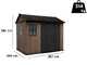 Keter Newton plus 759/975 - Caseta de jard&iacute;n - Con puerta de doble hoja y ventanas