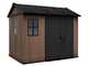 Keter Newton plus 759/975 - Caseta de jard&iacute;n - Con puerta de doble hoja y ventanas