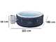 Bestway Lay-Z-Spa Miami AirJet 6001C - &Oslash;180x66 cm - Piscina hidromasaje spa para 3-4 Personas