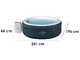 Bestway Lay-Z-Spa Miami AirJet 6001D verde - &Oslash;196x66 cm - Piscina hidromasaje spa para 5-6 personas
