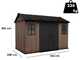 Keter Newton plus 7511/1175 - Caseta de jard&iacute;n - Con puerta de doble hoja y ventanas