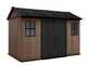 Keter Newton plus 7511/1175 - Caseta de jard&iacute;n - Con puerta de doble hoja y ventanas