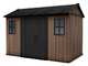Keter Newton plus 7511/1175 - Caseta de jard&iacute;n - Con puerta de doble hoja y ventanas