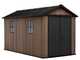 Keter Newton plus 7513/1375 - Caseta de jard&iacute;n - Con puerta de doble hoja y ventanas - 230x413x246 cm