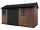 Keter Newton plus 7513/1375 - Caseta de jard&iacute;n - Con puerta de doble hoja y ventanas - 230x413x246 cm