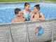 Bestway Steel Pro Max Splashview 56946 - 488x305x107 cm - Piscina ovalada para 7-8 personas
