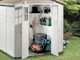 Garofalo Tuscany Evo 200 - Caseta de jard&iacute;n - Con ventanas y puerta de doble hoja
