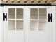 Garofalo Tuscany Evo 100 - Caseta de jard&iacute;n - Con ventanas y puerta de doble hoja