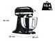 KitchenAid Artisan 5KSM125-EOB Negro &Oacute;nix - Amasadora con cabeza inclinable