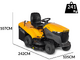 Stiga Estate 7122 W - Tractor cortac&eacute;sped de gasolina - Motor ST 650