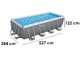 Bestway Steel Pro Max 56670 - 488x244x122 cm - Piscina desmontable para 5-6 personas