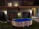 Gre Fidji Ovalada 500x300x120cm - Piscina desmontable de acero - Filtro Aqualoon