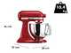 KitchenAid Artisan 5KSM125-EER Rojo Imperial - Amasadora con cabeza inclinable