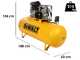 DeWalt DXCMB75T500HFE - Compresor de aire el&eacute;ctrico trif&aacute;sico de correa - Motor 7,5 HP &ndash; 500 L