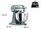 KitchenAid Artisan 5KSM125 Gris Plata - Amasadora con cabeza inclinable