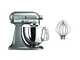 KitchenAid Artisan 5KSM125 Gris Plata - Amasadora con cabeza inclinable