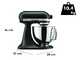 KitchenAid Artisan 5KSM125 Negro Mate - Amasadora con cabeza inclinable