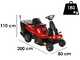 GeoTech-Pro GT-MR 76 - Tractor Rider Cortac&eacute;sped - Motor de 432cc - Arranque el&eacute;ctrico