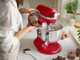KitchenAid Artisan 5KSM60SPX-EER Rojo - Amasadora con cuba elevable
