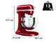 KitchenAid Artisan 5KSM60SPX-EER Rojo - Amasadora con cuba elevable
