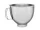 KitchenAid 5KSM5SSBHM - Cuba de acero inoxidable martillado 4,8 L - Efecto martillado