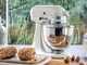 KitchenAid Artisan 5KSM125-EPL Porcelain White - Amasadora con cabeza inclinable