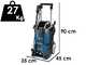 Bosch Professional GHP 5-75 - Hidrolimpiadora de agua fr&iacute;a - 185 bar - 570 L/h