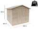 Alce Stefy 238x305 - Caseta de jard&iacute;n de madera - 238x305x220 cm