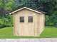 Alce Roby 198x198 - Caseta de jard&iacute;n de madera - Con ventanas y puerta de doble hoja - 198x198x215 cm
