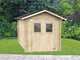 Alce Roby 198x198 - Caseta de jard&iacute;n de madera - Con ventanas y puerta de doble hoja - 198x198x215 cm