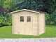 Alce Hobby 248x198 - Caseta de jard&iacute;n de madera - Con ventanas y puerta de doble hoja - 248x198x217 cm