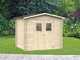 Alce Hobby 248x198 - Caseta de jard&iacute;n de madera - Con ventanas y puerta de doble hoja - 248x198x217 cm